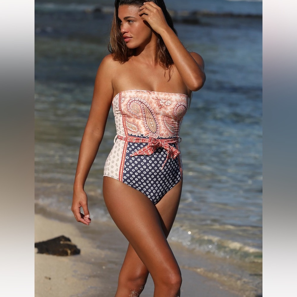 NWOT Free People BOTEH Cravat Panayiota Op One-Piece Swimsuit